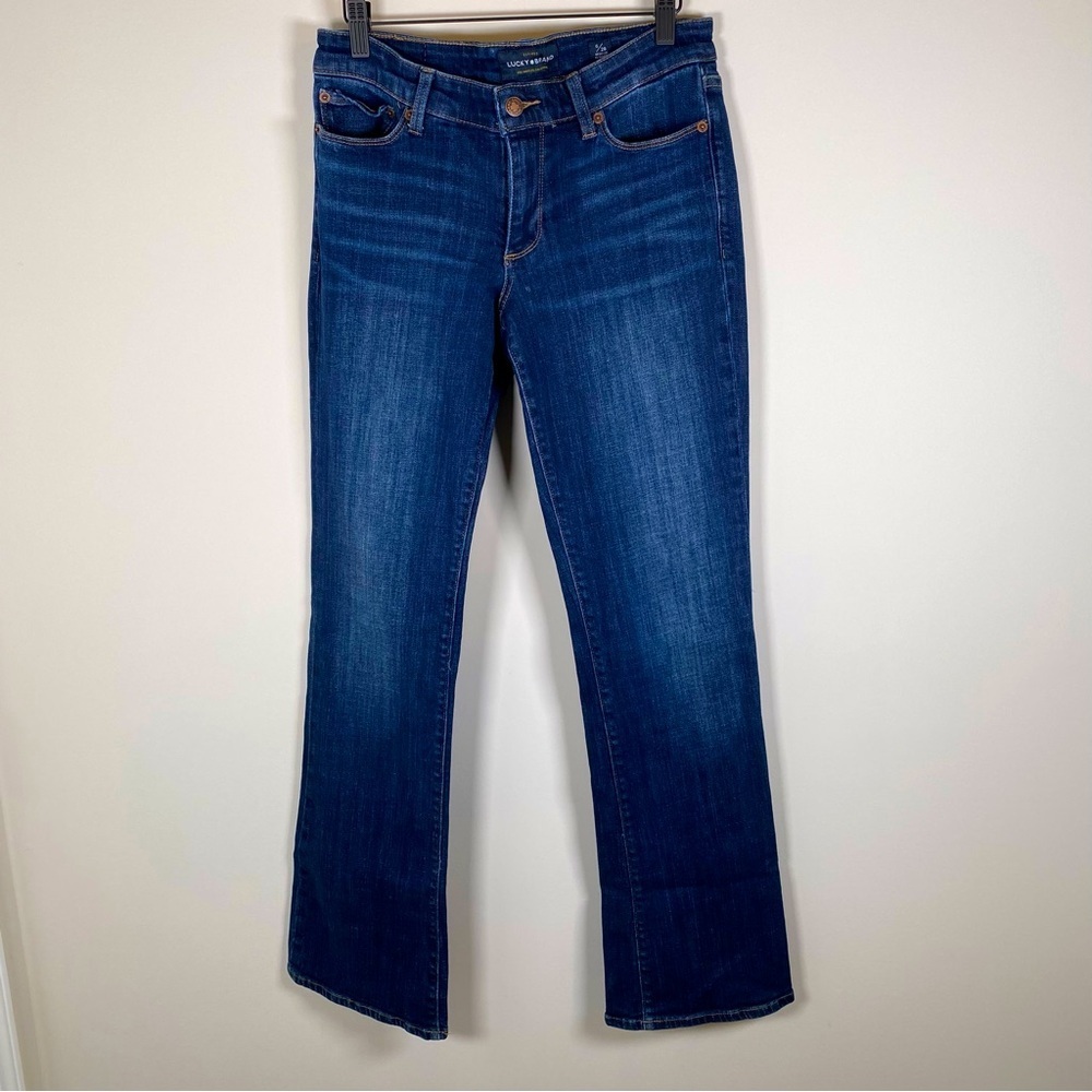 Lucky Brand Women's Sweet Boot Cut Dark Wash Denim Blue Jeans Size 6/28‎ Regular